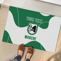 Personalized Italy Marche Rubber Doormat Flag Style - Wonder Print Shop
