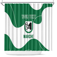 Personalized Italy Marche Shower Curtain Flag Style - Wonder Print Shop