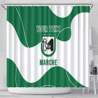 Personalized Italy Marche Shower Curtain Flag Style - Wonder Print Shop