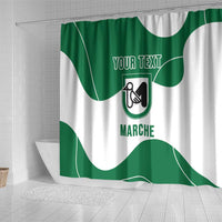 Personalized Italy Marche Shower Curtain Flag Style - Wonder Print Shop