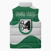 Personalized Italy Marche Sleeveless Puffer Jacket Flag Style LT19