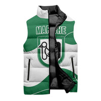 Personalized Italy Marche Sleeveless Puffer Jacket Flag Style LT19