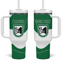 Personalized Italy Marche Tumbler With Handle Flag Style - Wonder Print Shop