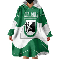 Personalized Italy Marche Wearable Blanket Hoodie Flag Style LT19