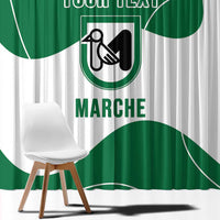 Personalized Italy Marche Window Curtain Flag Style - Wonder Print Shop