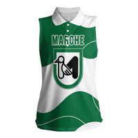 Personalized Italy Marche Women Sleeveless Polo Shirt Flag Style LT19