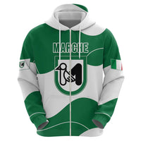 Personalized Italy Marche Zip Hoodie Flag Style LT19