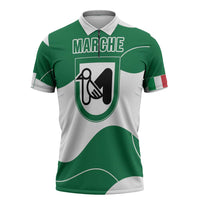 Personalized Italy Marche Zipper Polo Shirt Flag Style LT19