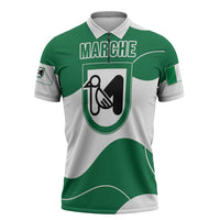 Personalized Italy Marche Zipper Polo Shirt Flag Style LT19