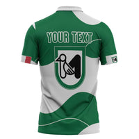 Personalized Italy Marche Zipper Polo Shirt Flag Style LT19
