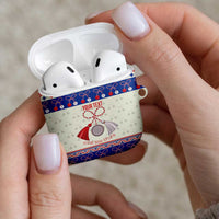 Personalized Moldova Christmas AirPods Case Martisor Moldova Traditional - Wonder Print Shop