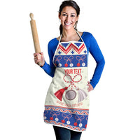 Personalized Moldova Christmas Apron Martisor Moldova Traditional - Wonder Print Shop
