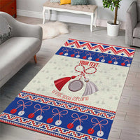 Personalized Moldova Christmas Area Rug Martisor Moldova Traditional - Wonder Print Shop