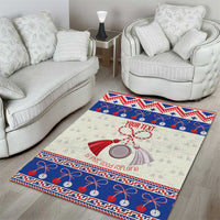 Personalized Moldova Christmas Area Rug Martisor Moldova Traditional - Wonder Print Shop