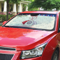 Personalized Moldova Christmas Auto Sun Shade Martisor Moldova Traditional - Wonder Print Shop