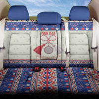 Personalized Moldova Christmas Back Car Seat Cover Martisor Moldova Traditional - Wonder Print Shop