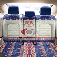 Personalized Moldova Christmas Back Car Seat Cover Martisor Moldova Traditional - Wonder Print Shop