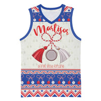 Personalized Moldova Christmas Basketball Jersey Martisor Moldova Traditional - Wonder Print Shop