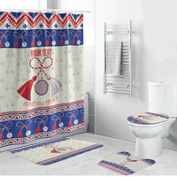Personalized Moldova Christmas Bathroom Set Martisor Moldova Traditional - Wonder Print Shop