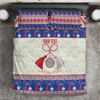 Personalized Moldova Christmas Bedding Set Martisor Moldova Traditional - Wonder Print Shop