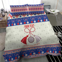 Personalized Moldova Christmas Bedding Set Martisor Moldova Traditional - Wonder Print Shop