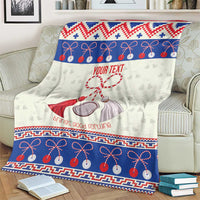 Personalized Moldova Christmas Blanket Martisor Moldova Traditional - Wonder Print Shop