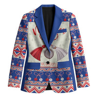 Personalized Moldova Christmas Blazer Martisor Moldova Traditional - Wonder Print Shop