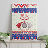 Personalized Moldova Christmas Canvas Wall Art Martisor Moldova Traditional - Wonder Print Shop