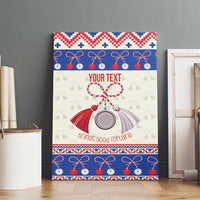 Personalized Moldova Christmas Canvas Wall Art Martisor Moldova Traditional - Wonder Print Shop
