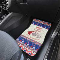 Personalized Moldova Christmas Car Mats Martisor Moldova Traditional - Wonder Print Shop