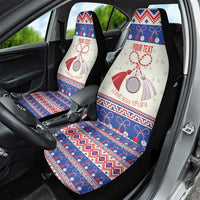 Personalized Moldova Christmas Car Seat Cover Martisor Moldova Traditional - Wonder Print Shop