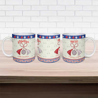 Personalized Moldova Christmas Ceramic Mug Martisor Moldova Traditional - Wonder Print Shop