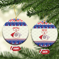 Personalized Moldova Christmas Ceramic Ornament Martisor Moldova Traditional - Wonder Print Shop