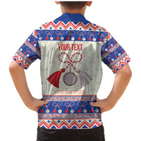 Personalized Moldova Christmas Family Matching Mermaid Dress and Hawaiian Shirt Martisor Moldova Traditional - Wonder Print Shop