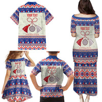 Personalized Moldova Christmas Family Matching Puletasi and Hawaiian Shirt Martisor Moldova Traditional - Wonder Print Shop