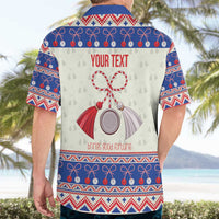 Personalized Moldova Christmas Hawaiian Shirt Martisor Moldova Traditional - Wonder Print Shop