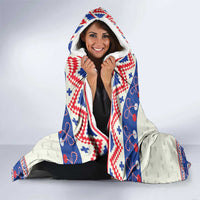 Personalized Moldova Christmas Hooded Blanket Martisor Moldova Traditional - Wonder Print Shop