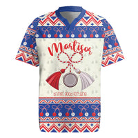 Personalized Moldova Christmas Rugby Jersey Martisor Moldova Traditional - Wonder Print Shop