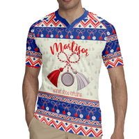 Personalized Moldova Christmas Rugby Jersey Martisor Moldova Traditional - Wonder Print Shop