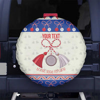 Personalized Moldova Christmas Spare Tire Cover Martisor Moldova Traditional - Wonder Print Shop
