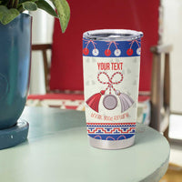 Personalized Moldova Christmas Tumbler Cup Martisor Moldova Traditional - Wonder Print Shop