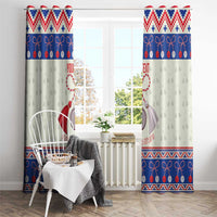 Personalized Moldova Christmas Window Curtain Martisor Moldova Traditional - Wonder Print Shop