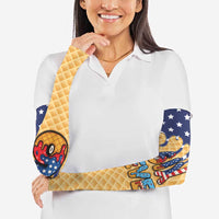 American Flag Ice Cream Drip Arm Sleeves 67 Meme Gen Alpha Slang Tee - Wonder Print Shop