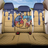 American Flag Ice Cream Drip Back Car Seat Cover 67 Meme Gen Alpha Slang Tee - Wonder Print Shop