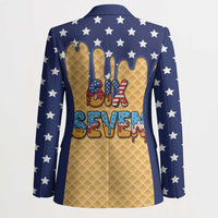 American Flag Ice Cream Drip Blazer 67 Meme Gen Alpha Slang Tee - Wonder Print Shop