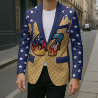 American Flag Ice Cream Drip Blazer 67 Meme Gen Alpha Slang Tee - Wonder Print Shop