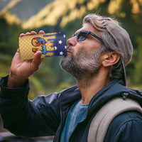 American Flag Ice Cream Drip 4 in 1 Can Cooler Tumbler 67 Meme Gen Alpha Slang Tee - Wonder Print Shop