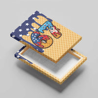 American Flag Ice Cream Drip Canvas Wall Art 67 Meme Gen Alpha Slang Tee - Wonder Print Shop