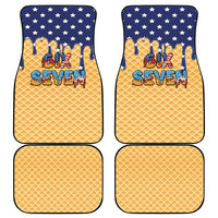 American Flag Ice Cream Drip Car Mats 67 Meme Gen Alpha Slang Tee - Wonder Print Shop