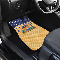 American Flag Ice Cream Drip Car Mats 67 Meme Gen Alpha Slang Tee - Wonder Print Shop